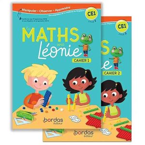 LES MATHS AVEC LEONIE CE1 CAHIER 1+2