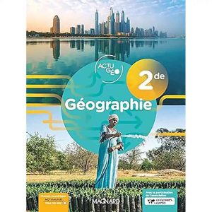 ACTUGEO GEOGRAPHIE 2DE MANUEL 2023