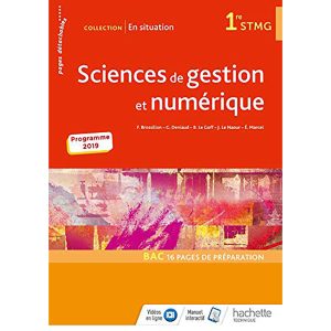 SCIENCES DE GESTION ET NUMERIQUE 1ERE STMG 2019