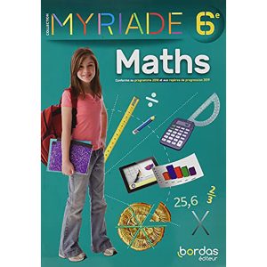 MATHEMATIQUES CYCLE 3 MYRIADE 6° BORDAS 2021