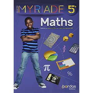 MATHEMATIQUES COLL.MYRIADE 5° BORDAS 2021
