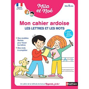 CAHIER ARDOISE LETTRES ET MOTS