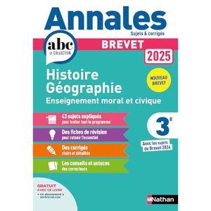 ANNALES ABC DU BREVET 2025 HISTOIRE GEO 3EME