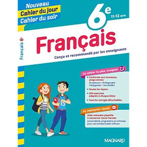 6E FRANCAIS CAHIER DU JOUR CAHIER DU SOIR EDT 2019