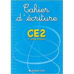 CAHIER D'ECRITURE CE2 SEDRAP A.E