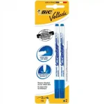 2 Feutres effaçables à sec Bic Velleda – Bleu