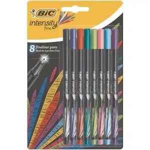 Pack de 8 Stylos Feutres Intensity pointe fine