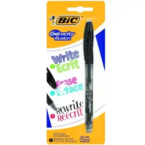 Stylo Roller Gel Ocity illusion pointe moyenne – Noir