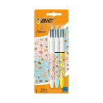 Set de Stylos bille 4 Couleurs Décors Série Cute Food