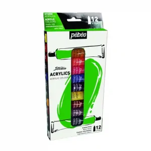 Set de 12 tubes de Peinture Acrylique 12ml