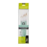 Set de 6 pinceaux polyamide doré