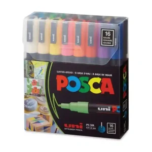 Set de marqueurs de peinture Acrylique PC-3M – 16 couleurs