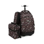 Pack Scolaire – Trolley + Sac à goûter + Trousse – Rouge