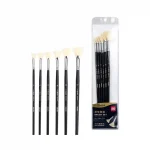 Set de 6 pinceaux éventails plats 73896