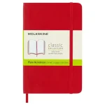 Carnet classic ligné de poche avec couverture souple – Rouge ecarlate