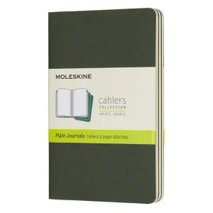 Set de 3 cahiers avec couverture souple kraft – Vert Myrte