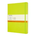Carnet classic grand format ligné – Vert citron
