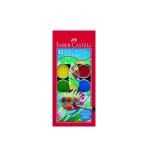 Pastilles de gouache – Faber Castel – 12 Couleurs 24 Mm