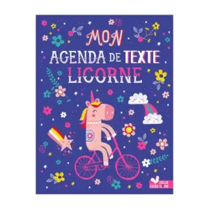 Mon agenda de texte Licornes – Grand Format