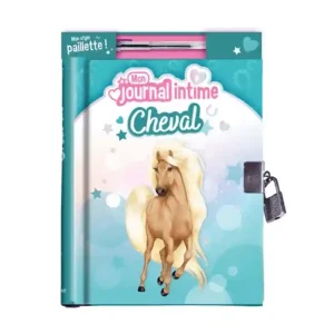 Mon journal intime Cheval – Avec 1 stylo à paillettes