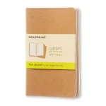 Set de 3 cahiers avec couverture souple kraft