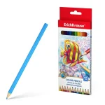 12 CRAYONS COULEUR 3MM HEXAGONAL LEAD ERICHKRAUSE