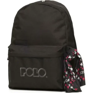 SAC A DOS POLO BACKPACK+SCARF NOIR 21