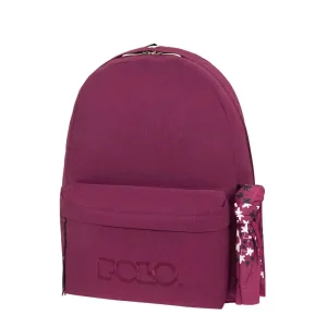 SAC A DOS POLO BACKPACK+SCARF VIOLET