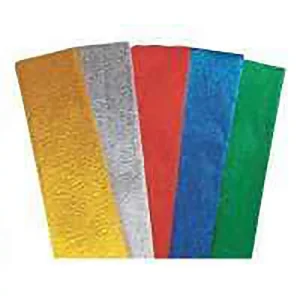 PAPIER CREPON ALUM. 50*2.5 M60 DORE ORANGE SADIPAL