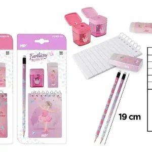 SET D'ECRETURE T.CRA+GOM+CRAY+CARNET 95*73MM PAPER