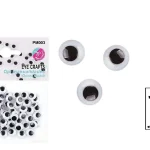 SACHET YEUX RONDS 10MM  POUR L'ARTISANAT PAPER