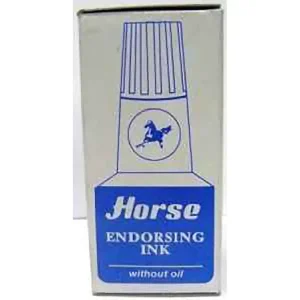 ENCRE TAMPON ENCREUR BLEU HORSE