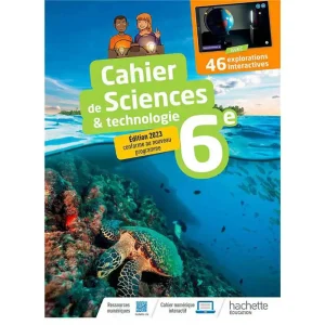 Cahier Sciences & technologie 6e - 2023 - Hachette